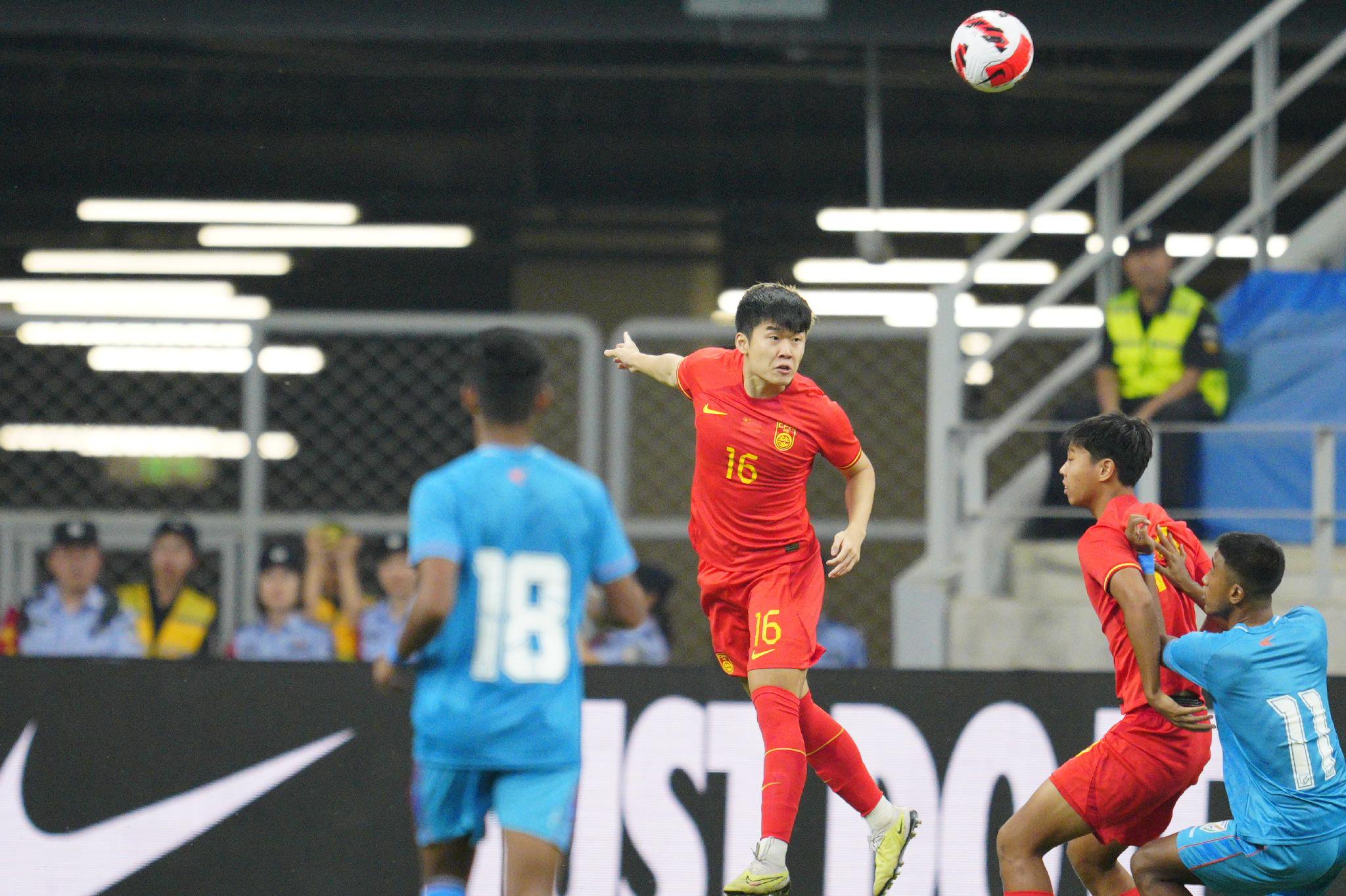 U23预选赛：中国队2-1印度队