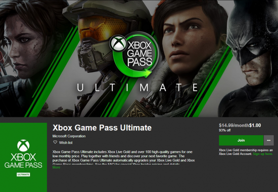 ΢ƳXbox Game Pass Ultimate ÿ14.99Ԫ