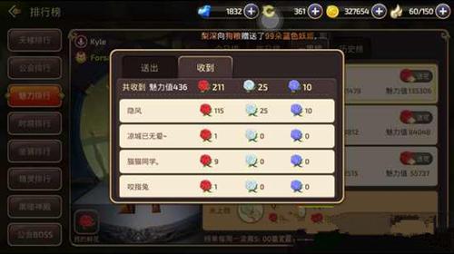 龙之谷手游鲜花怎么看?
