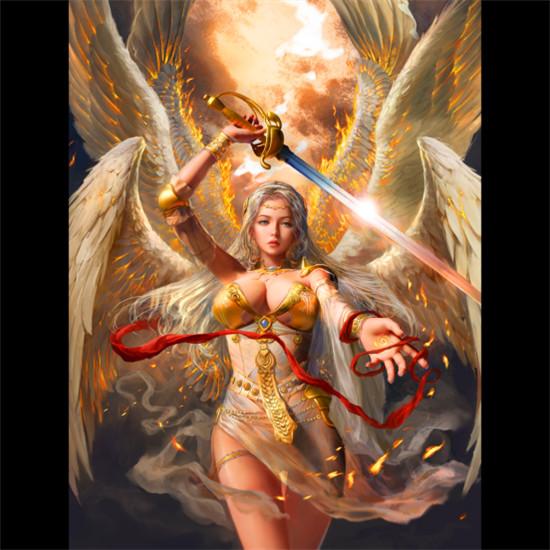 代表和平与秩序的白色卡组，天使圣团是构成该色系的主要势力。拥有洁白羽翼的天使，自然是白色卡组中最典型的空军单位。