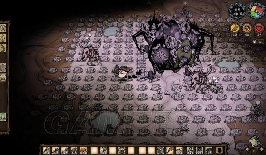 饥荒联机版召骨架杀毒菌蟾蜍之梅花阵围杀_9