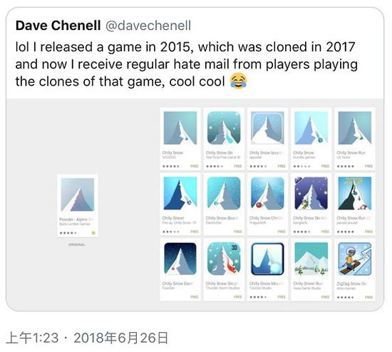 Dave Chenell的Twitter截图