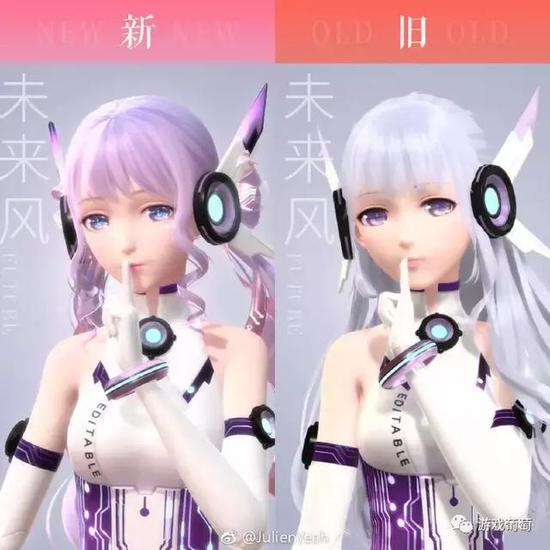 左图为调整后的模型，右图为首测模型