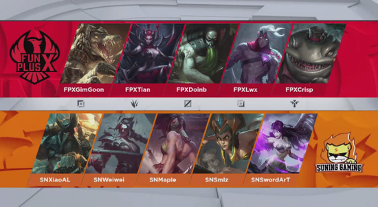 FPX让一追二,破掉SN的“不败金身”