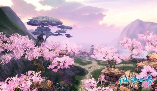 网游《仙侠世界》桃花庵迷人美景赏析