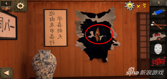 密室逃脱逃出阴森神庙第8关