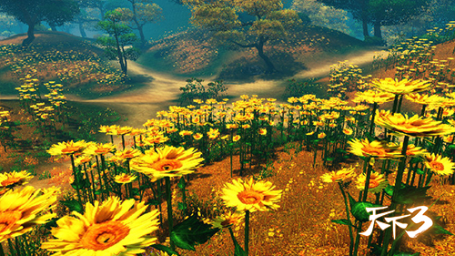 最美人间四月天 来《天下3》组团春游_网络游