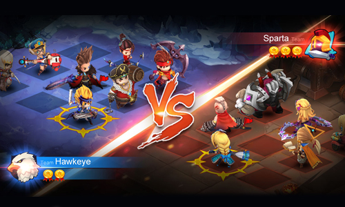 图三 英雄阵型对阵