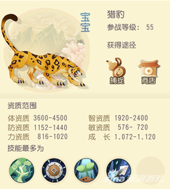 大唐游仙记宠物猎豹介绍