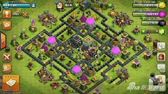 部落冲突COC手游九本护黑阵型详解攻略