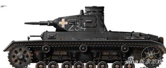 3D坦克争霸2德国D系三号坦克 拥有较高的机动力