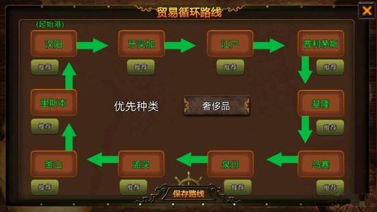 航海大时代贸易托管线路分享