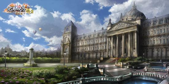 图5：《完美国际2》白帝城市政厅