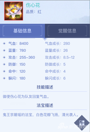 青云志红色法宝伤心花