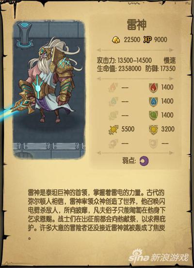 贪婪洞窟雷神属性介绍 地狱模式怪物图鉴_979