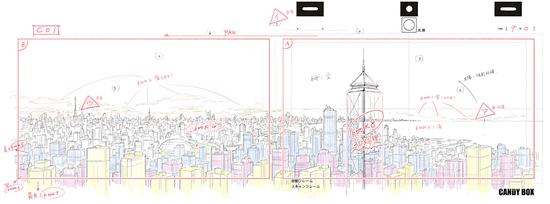 《永远的7日之都》OP中城市草图