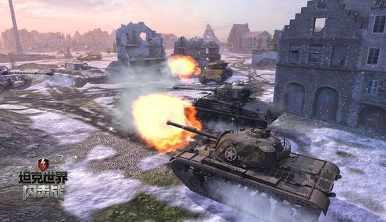 图6：激烈的坦克对战