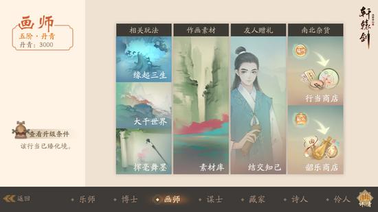 游戏截图：画师行当