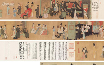 张大千用700两黄金购得《韩熙载夜宴图》