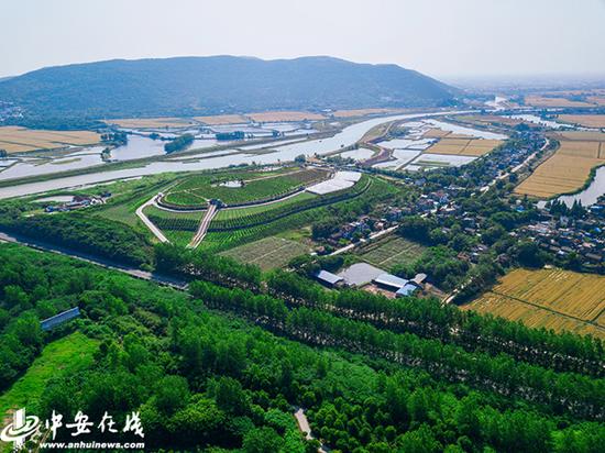 俯瞰姑山矿生态复垦基地