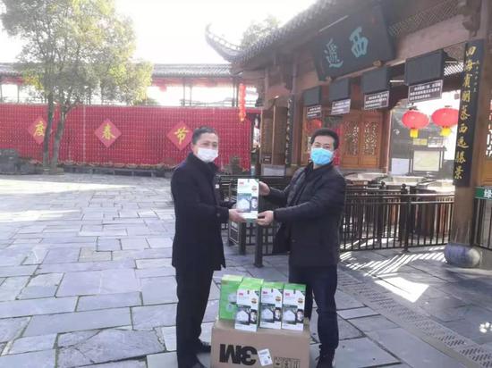 集团为一线员工送去3M防护口罩
