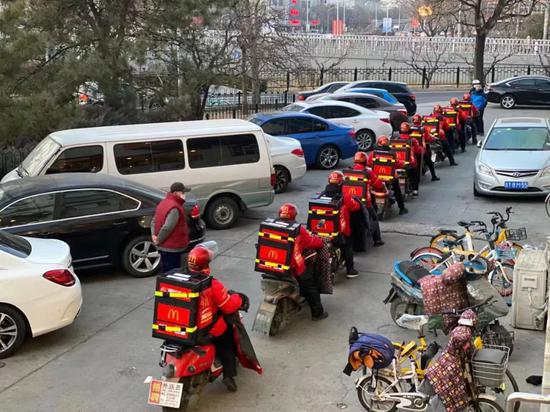 为北京市朝阳区疾病预防控制中心、 海淀区疾病预防控制中心送餐