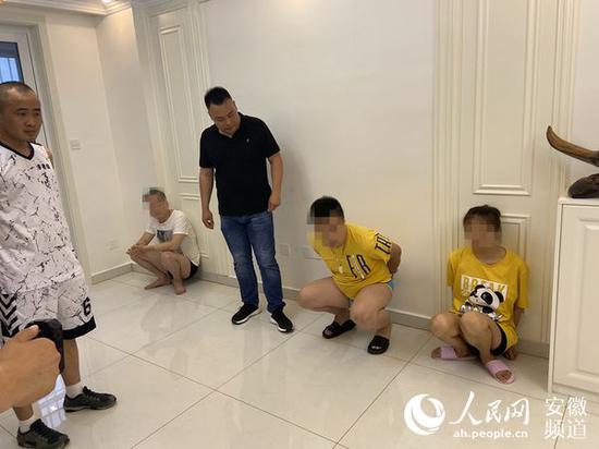凤阳警方抓获嫌疑人。滁州市公安局供图