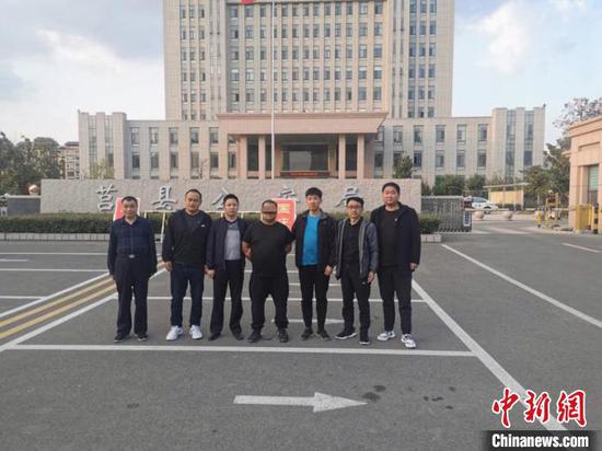 张某义落网(图片来源:固镇县公安局)