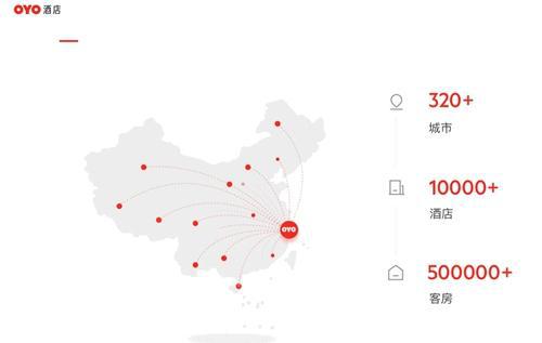 OYO发展迅猛。OYO官网截图