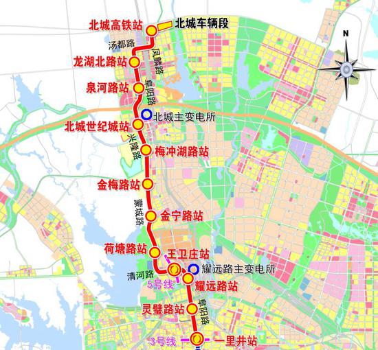 8号线一期工程线路图