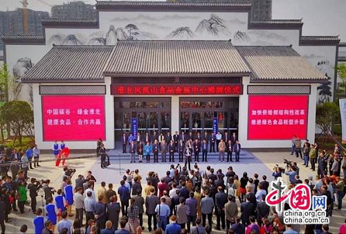 淮北凤凰山食品会展中心揭牌仪式现场