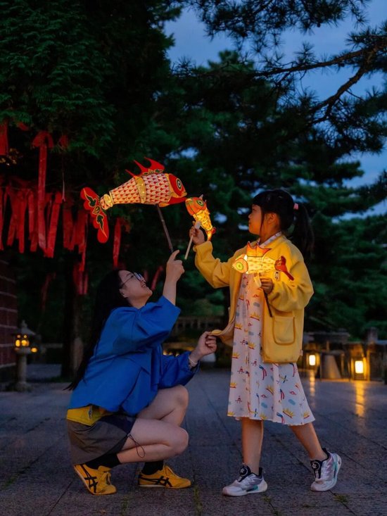 雲亼·狮林崖舍的鱼灯夜游打卡