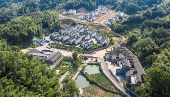 俯瞰金寨县大湾村 张俊摄
