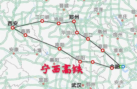 宁西高铁两个线路方案