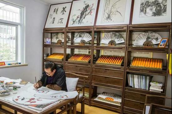 绘制扇面工作间