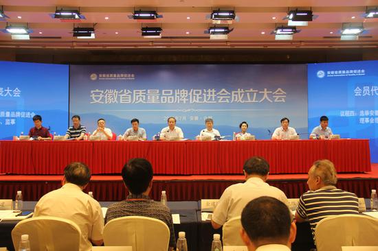 安徽省质量品牌促进会成立大会活动现场