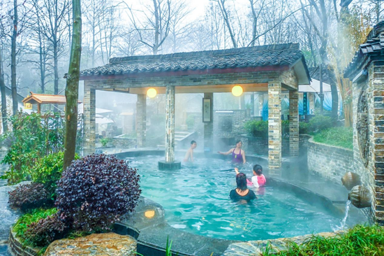 义安区永泉旅游度假区 九宝温泉 (图源:铜陵永泉旅游度假区)