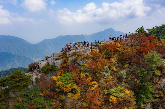 池州市九华山风景区花台景区(图源:九华旅游公众号)