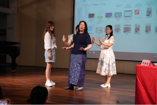 南京师范大学音乐学院沈金云副教授讲授的《合唱团热身与声音训练》课程互动性强,受到老师们的热烈欢迎