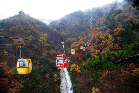 六安市天堂寨风景区 高空索道(图源:天堂寨风景区)