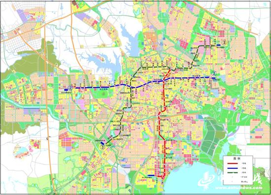 合肥地铁线路图