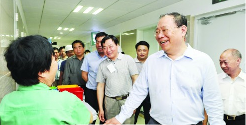 于勇到阜阳市医院城南新院区调研 _阜阳频道