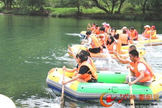 自然水域漂流比赛在池州举行