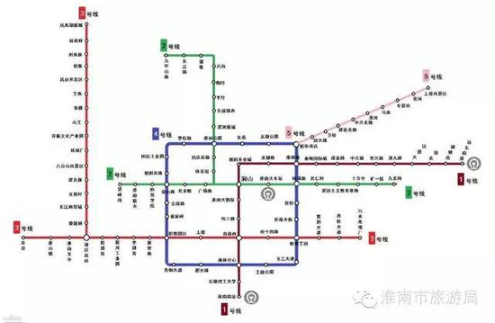 淮南轻轨年底动工建设 6条线路具体路线图出炉