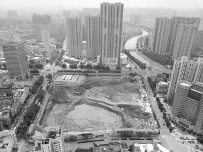 坝上街环球中心项目A1地块工地