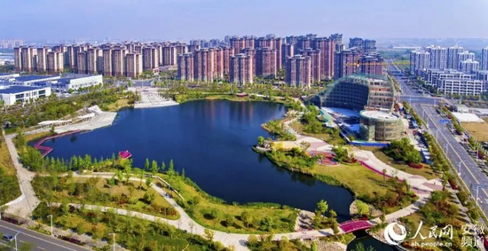 俯瞰苏滁大王公园。滁州市委宣传部供图
