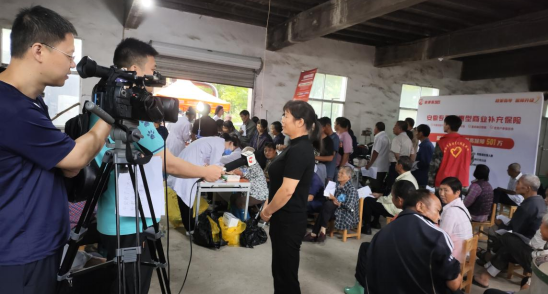 乡村义诊公益活动采访现场