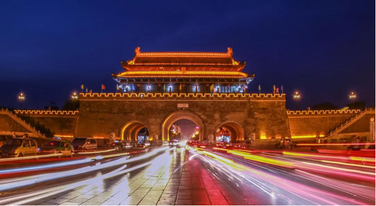 寿县古城墙夜景 (图源:安徽省文化与旅游厅)