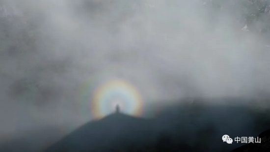 黄山风景区佛光乍现 (图源:中国黄山 摄影师姚建军)