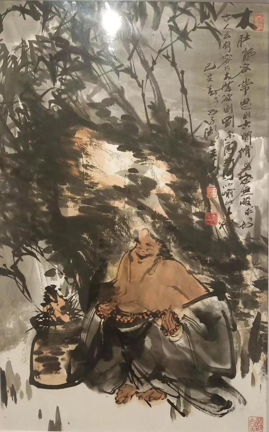 王涛《学佛》68.5x44cm